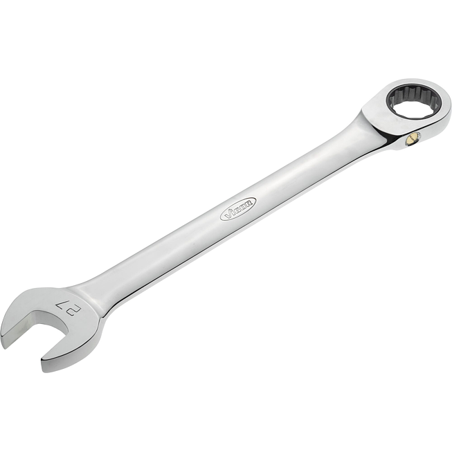 VIGOR Ráčnový očkový klíč ∙ dlouhý ∙ V4964 ∙ Vnější dvojitý šestihran profil, Profil vnější šestihran ∙ Velikost 27 mm