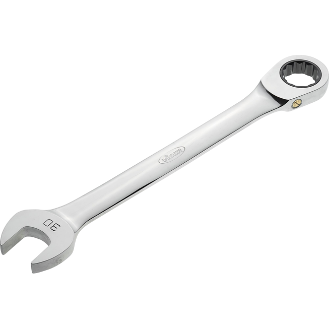 VIGOR Ráčnový očkový klíč ∙ dlouhý ∙ V4965 ∙ Vnější dvojitý šestihran profil, Profil vnější šestihran ∙ Velikost 30 mm