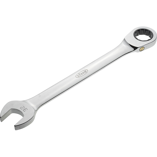 VIGOR Ráčnový očkový klíč ∙ dlouhý ∙ V4966 ∙ Vnější dvojitý šestihran profil, Profil vnější šestihran ∙ Velikost 32 mm