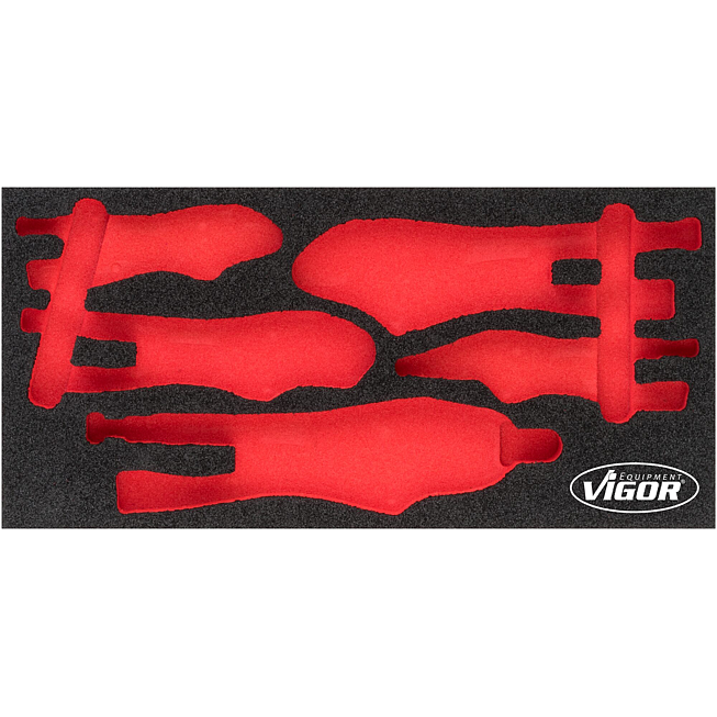 VIGOR Vložka z měkké pěny ∙ prázdná ∙ V5004-L ∙ d x š x v: 393 mm x 188 mm x 35 mm