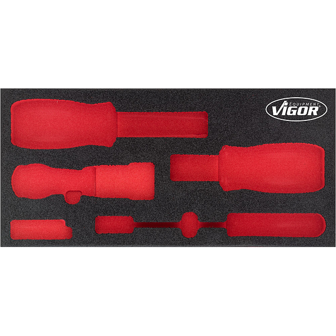 VIGOR Vložka z měkké pěny ∙ prázdná ∙ V5017-L ∙ d x š x v: 393 mm x 188 mm x 35 mm