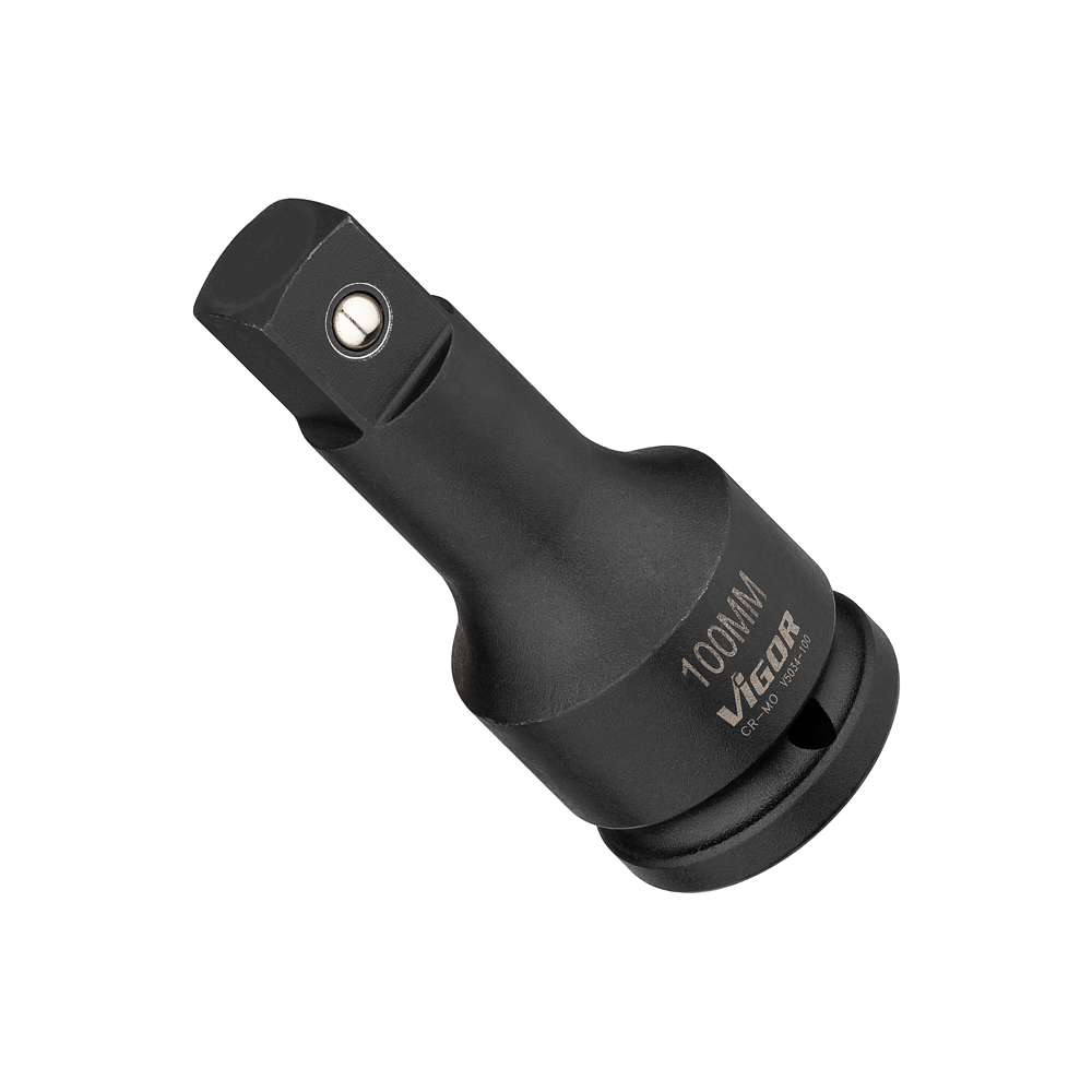 VIGOR Prodloužení pro rázový utahovák ∙ V5034-100 ∙ 3/4 palce (20 mm) čtyřhran dutý ∙ 3/4 palce (20 mm) čtyřhran masivní ∙ 100 mm