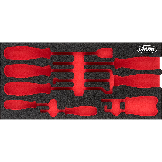 VIGOR Vložka z měkk&eacute; pěny ∙ pr&aacute;zdn&aacute; ∙ V5070-L ∙ d x &scaron; x v: 393 mm x 188 mm x 35 mm