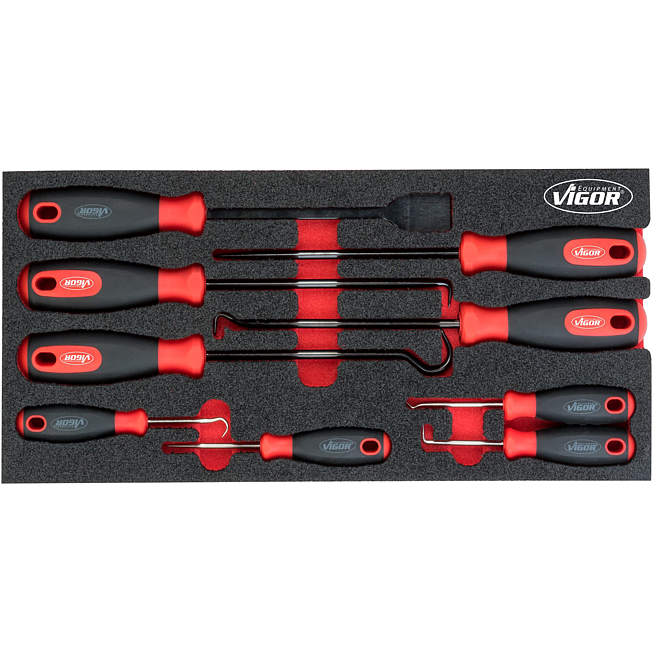 VIGOR Sada h&aacute;ků a &scaron;krabek ∙ V5070 ∙ 9-d&iacute;ln&yacute; ∙ Počet ks n&aacute;řad&iacute;: 9