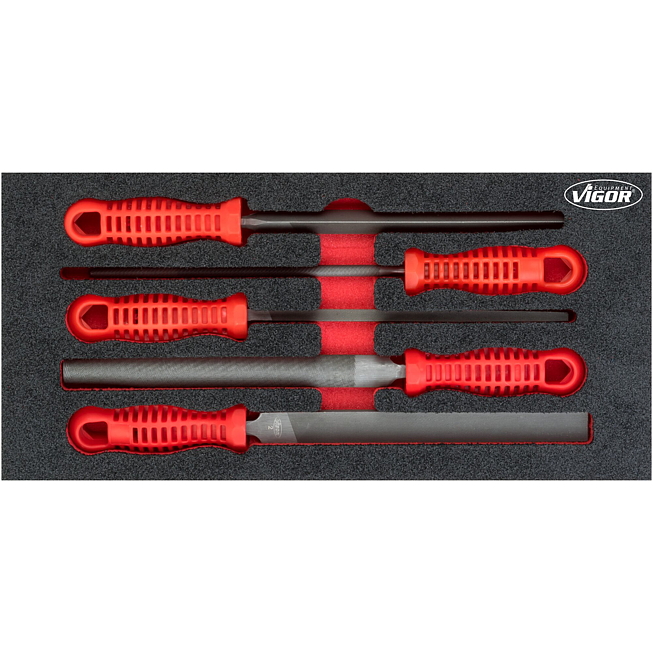 VIGOR Sada pilníků ∙ V5072 ∙ 5-dílný ∙ Počet ks nářadí: 5