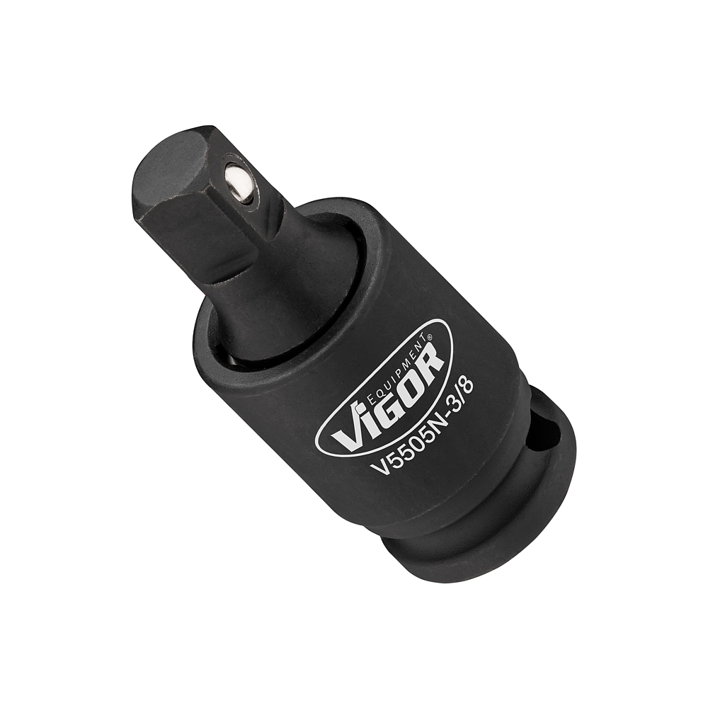 VIGOR Rázový utahovák kloubový kus ∙ V5505N-3/8 ∙ 3/8 palce (10 mm) čtyřhran dutý ∙ 3/8 palce (10 mm) čtyřhran masivní