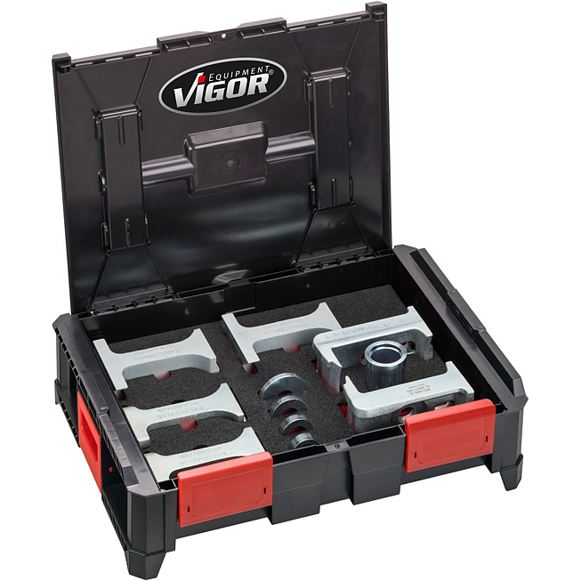 VIGOR Multibox ∙ V4700-L ∙ Rozšiřující sada pro kompaktní ložiska kol / náboje kol ∙ V5549 ∙ 11-dílný ∙ Počet ks nářadí: 11