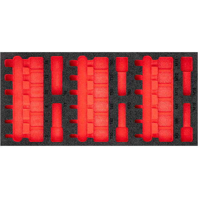 VIGOR Vložka z měkk&eacute; pěny ∙ pr&aacute;zdn&aacute; ∙ V5603-L ∙ d x &scaron; x v: 393 mm x 188 mm x 35 mm