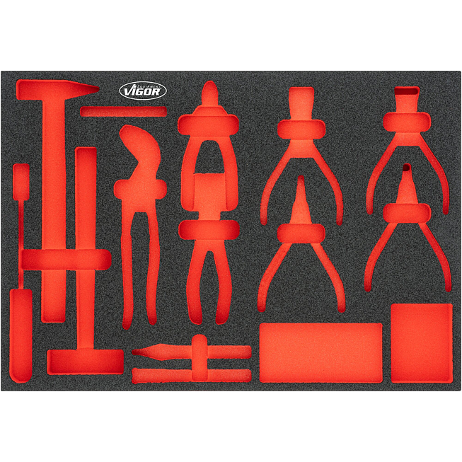 VIGOR Vložka z měkké pěny ∙ prázdná ∙ V5637N-L ∙ d x š x v: 563 mm x 393 mm x 35 mm