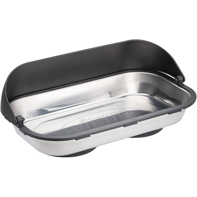 VIGOR Magnetická miska ∙ s plastovým rámem ∙ V5677 ∙ d x š x v: 240 mm x 140 mm x 28 mm