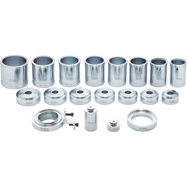 VIGOR Sada univerzálních lisovacích pouzder ∙ s fixační jednotkou ∙ V5914 ∙ 19-dílný ∙ Počet ks nářadí: 19