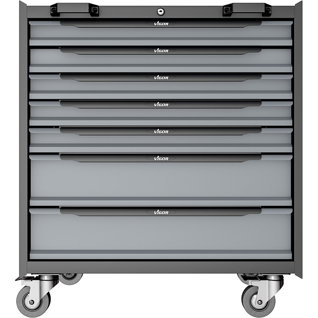 VIGOR Dílenský vozík pro systém skříňové stěny ∙ 833 mm ∙ V6000-019XL ∙ d x š x v: 861 mm x 459 mm x 940 mm