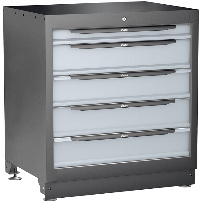 VIGOR Zásuvková spodní skříň · extra hluboká · 5 zásuvek ∙ V6000-031XD