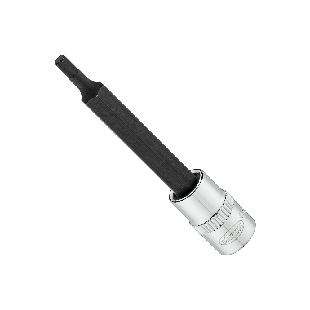 VIGOR N&aacute;strčn&aacute; hlavice ∙ V6020-H3-65 ∙ 1/4 palce (6,3 mm) čtyřhran dut&yacute; ∙ Profil s vnitřn&iacute;m &scaron;estihranem ∙ Velikost 3 mm