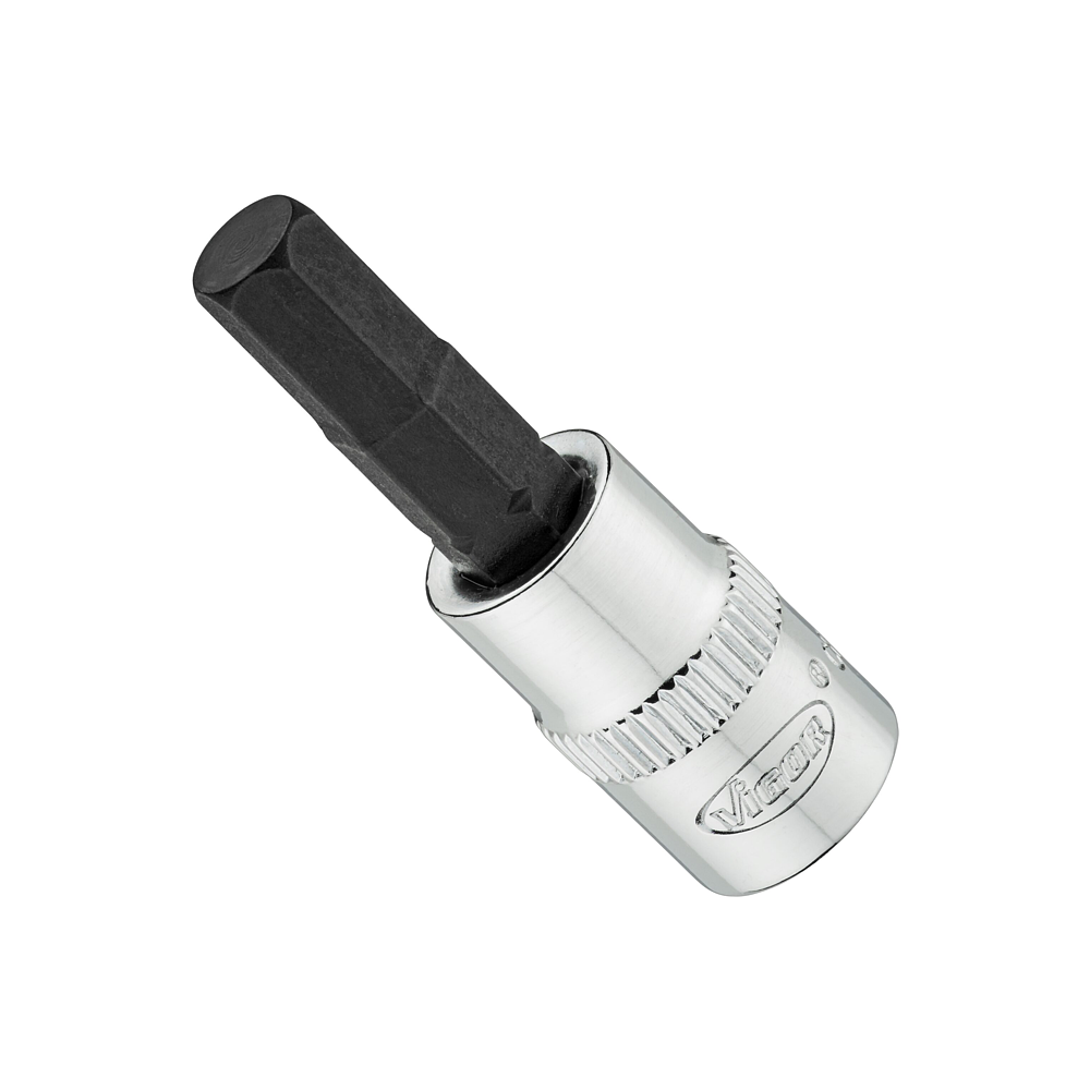 VIGOR N&aacute;strčn&aacute; hlavice ∙ V6020-H6-38 ∙ 1/4 palce (6,3 mm) čtyřhran dut&yacute; ∙ Profil s vnitřn&iacute;m &scaron;estihranem ∙ Velikost 6 mm