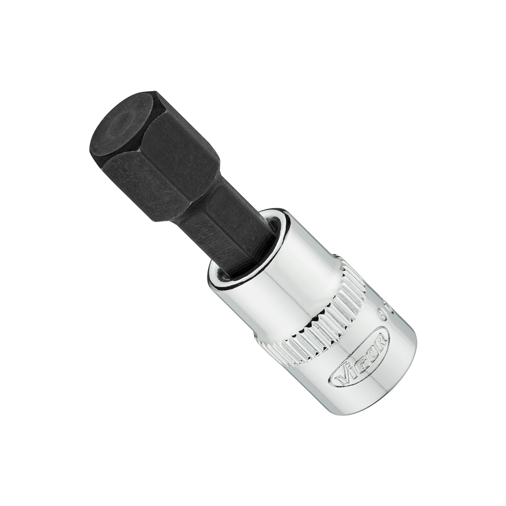 VIGOR N&aacute;strčn&aacute; hlavice ∙ V6020-H9-38 ∙ 1/4 palce (6,3 mm) čtyřhran dut&yacute; ∙ Profil s vnitřn&iacute;m &scaron;estihranem ∙ Velikost 9 mm