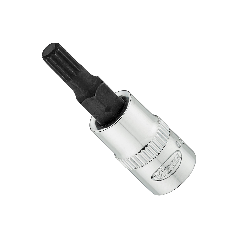 VIGOR N&aacute;strčn&aacute; hlavice ∙ V6020-M5-38 ∙ 1/4 palce (6,3 mm) čtyřhran dut&yacute; ∙ Vnitřn&iacute; ozuben&yacute; profil XZN ∙ Velikost M5