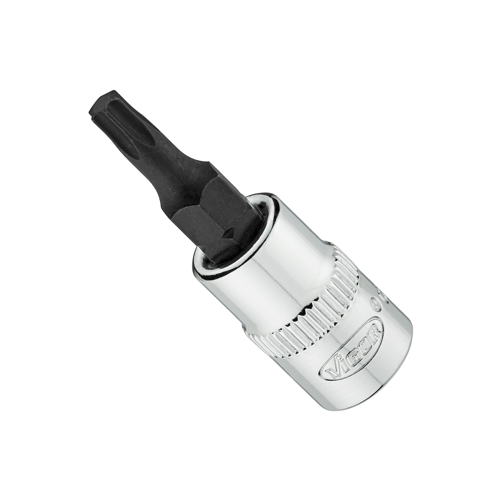 VIGOR N&aacute;strčn&aacute; hlavice ∙ V6020-T20-38 ∙ 1/4 palce (6,3 mm) čtyřhran dut&yacute; ∙ Vnitřn&iacute; profil TORX&reg; ∙ Velikost T20