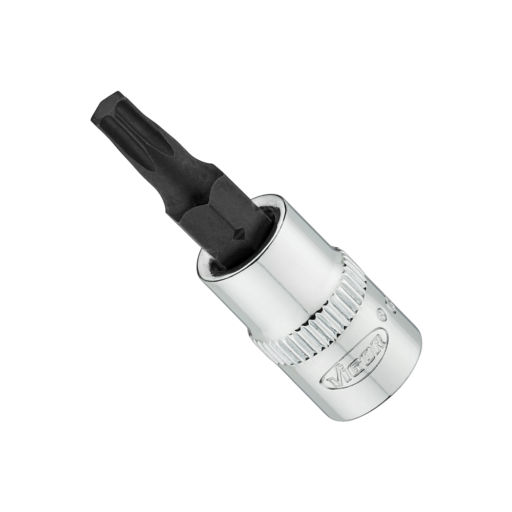 VIGOR N&aacute;strčn&aacute; hlavice ∙ V6020-T25-38 ∙ 1/4 palce (6,3 mm) čtyřhran dut&yacute; ∙ Vnitřn&iacute; profil TORX&reg; ∙ Velikost T25