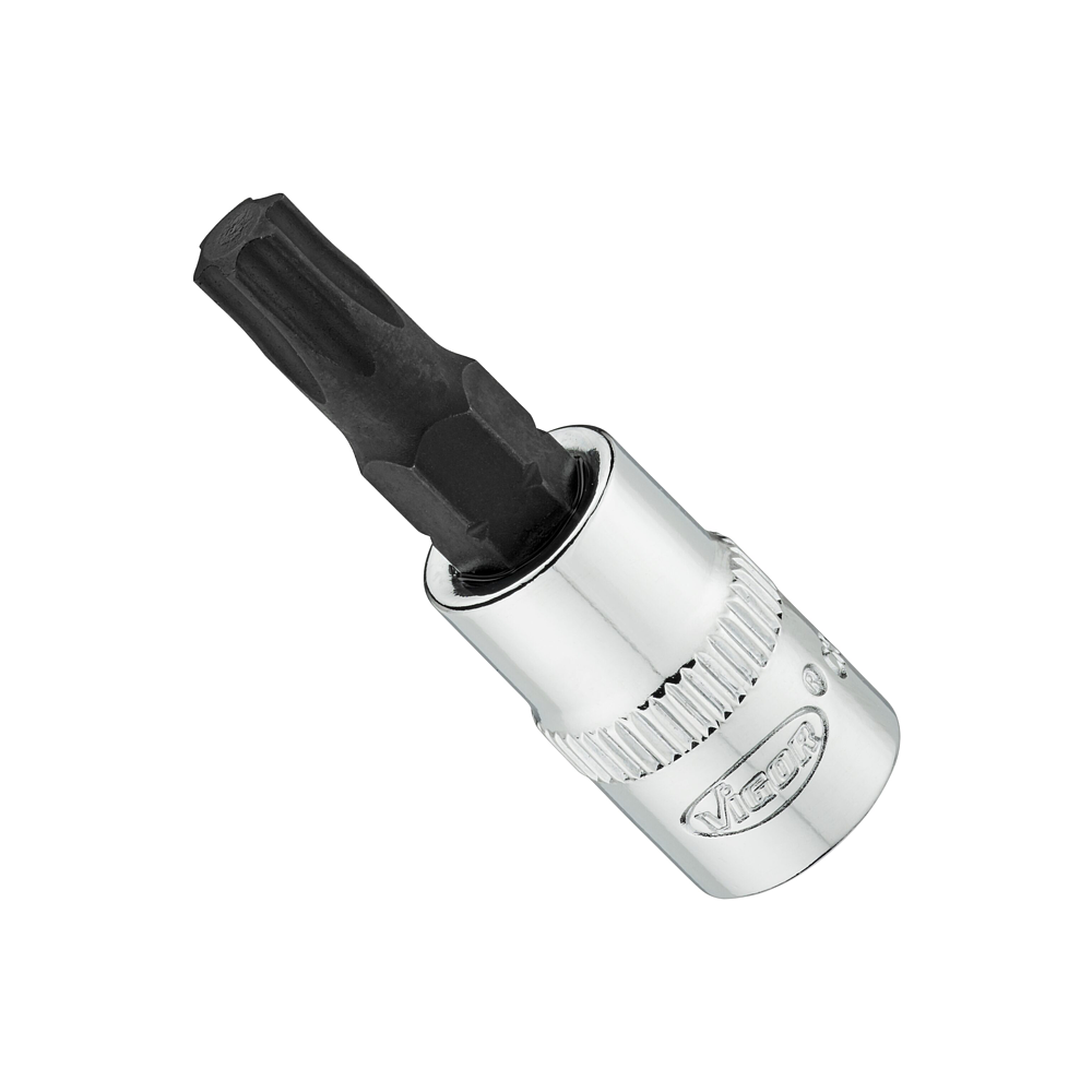 VIGOR N&aacute;strčn&aacute; hlavice ∙ V6020-T30-38 ∙ 1/4 palce (6,3 mm) čtyřhran dut&yacute; ∙ Vnitřn&iacute; profil TORX&reg; ∙ Velikost T30
