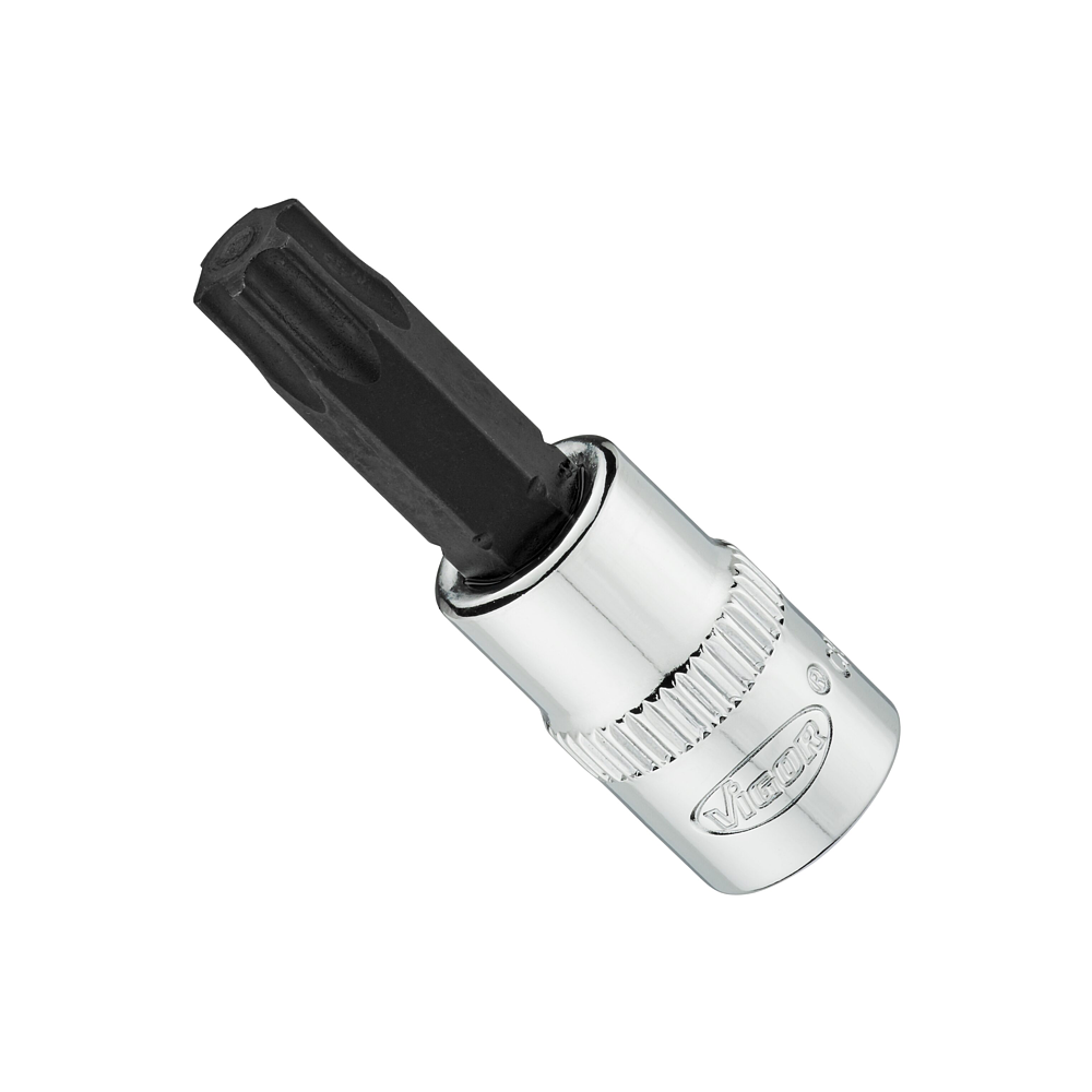 VIGOR N&aacute;strčn&aacute; hlavice ∙ V6020-T40-38 ∙ 1/4 palce (6,3 mm) čtyřhran dut&yacute; ∙ Vnitřn&iacute; profil TORX&reg; ∙ Velikost T40