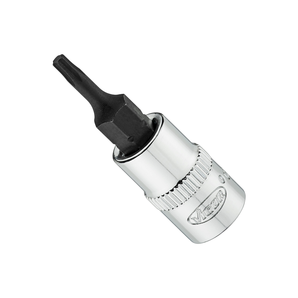 VIGOR N&aacute;strčn&aacute; hlavice ∙ V6020-T9-38 ∙ 1/4 palce (6,3 mm) čtyřhran dut&yacute; ∙ Vnitřn&iacute; profil TORX&reg; ∙ Velikost T9