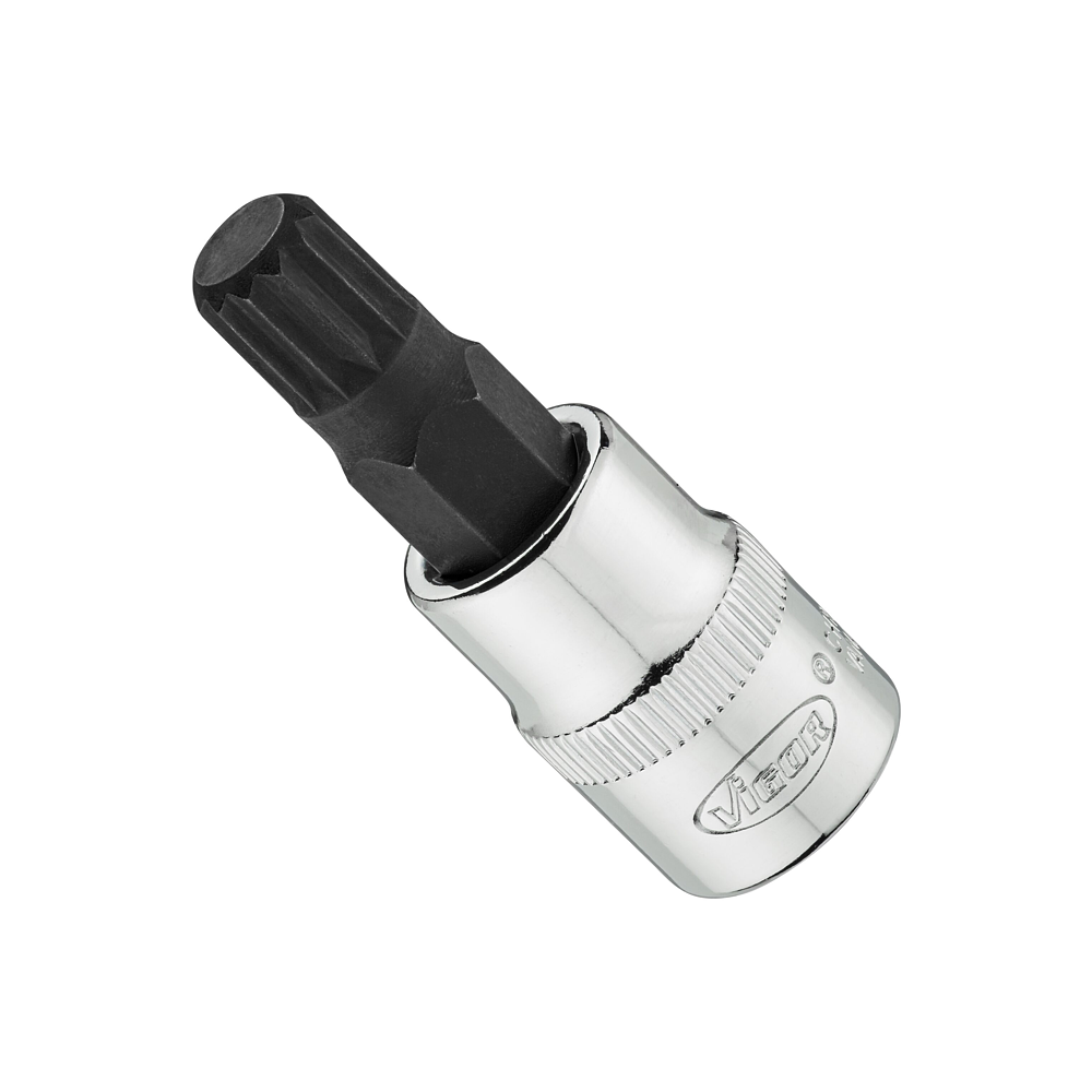 VIGOR N&aacute;strčn&aacute; hlavice ∙ V6021-M10-49 ∙ 3/8 palce (10 mm) čtyřhran dut&yacute; ∙ Vnitřn&iacute; ozuben&yacute; profil XZN ∙ Velikost M10