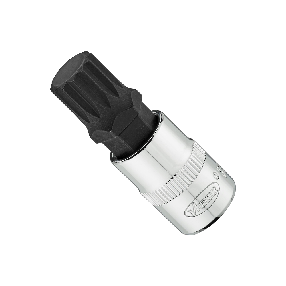 VIGOR N&aacute;strčn&aacute; hlavice ∙ V6021-M14-49 ∙ 3/8 palce (10 mm) čtyřhran dut&yacute; ∙ Vnitřn&iacute; ozuben&yacute; profil XZN ∙ Velikost M14