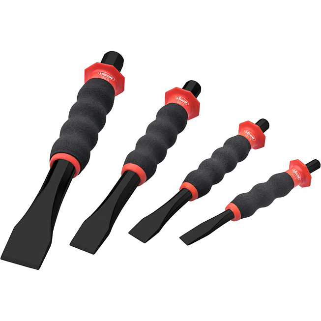 VIGOR Sada plochých sekáčů ∙ V6220/4 ∙ 4-dílný ∙ Počet ks nářadí: 4