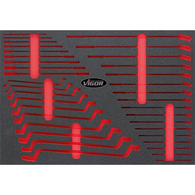 VIGOR Vložka z měkké pěny ∙ prázdná ∙ V6643-L ∙ d x š x v: 563 mm x 393 mm x 35 mm