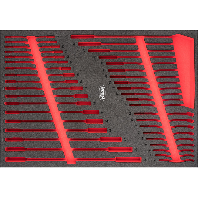 VIGOR Vložka z měkké pěny ∙ prázdná ∙ V6807-L ∙ d x š x v: 563 mm x 393 mm x 35 mm