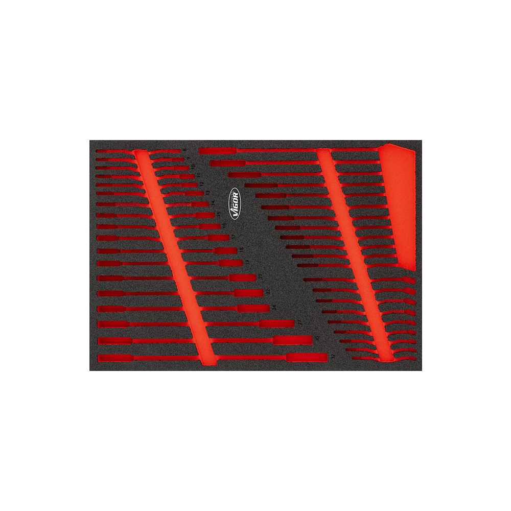 VIGOR Vložka pro šroubové klíče ∙ prázdná ∙ L ∙ V6807N-L ∙ d x š x v: 563 mm x 393 mm x 35 mm
