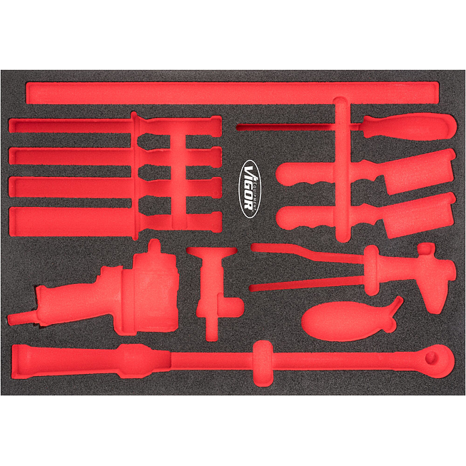 VIGOR Vložka z měkk&eacute; pěny ∙ pr&aacute;zdn&aacute; ∙ V6812-L ∙ d x &scaron; x v: 563 mm x 393 mm x 35 mm