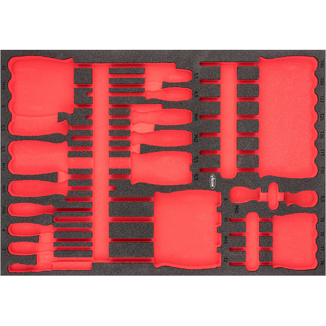 VIGOR Vložka z měkké pěny ∙ prázdná ∙ V6813-L ∙ d x š x v: 563 mm x 393 mm x 35 mm