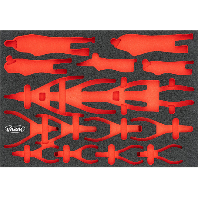 VIGOR Vložka z měkké pěny ∙ prázdná ∙ V6816N-L ∙ d x š x v: 563 mm x 393 mm x 35 mm