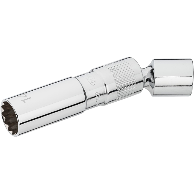VIGOR  Nástrčná hlavice na zapalovací svíčky ∙ V7002-14 ∙ 3/8 palce (10 mm) čtyřhran dutý ∙ Vnější dvojitý šestihran profil ∙ Velikost 14 mm