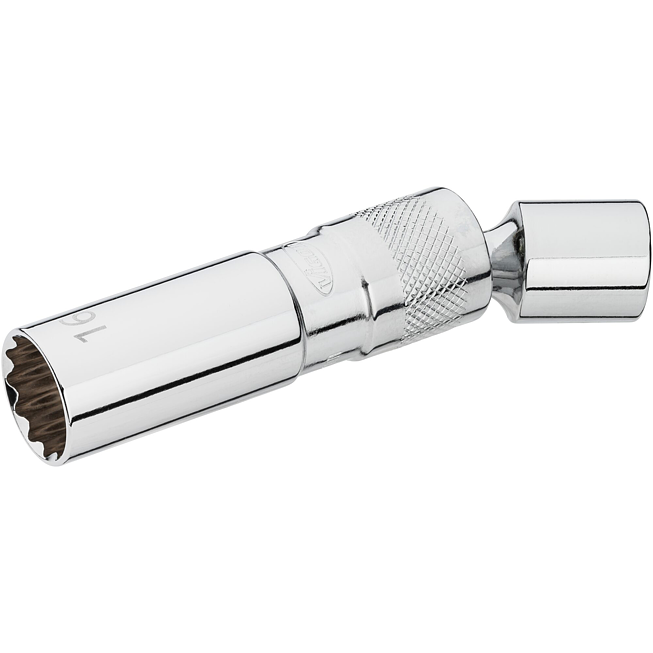 VIGOR  Nástrčná hlavice na zapalovací svíčky ∙ V7002-16 ∙ 3/8 palce (10 mm) čtyřhran dutý ∙ Vnější dvojitý šestihran profil ∙ Velikost 16 mm
