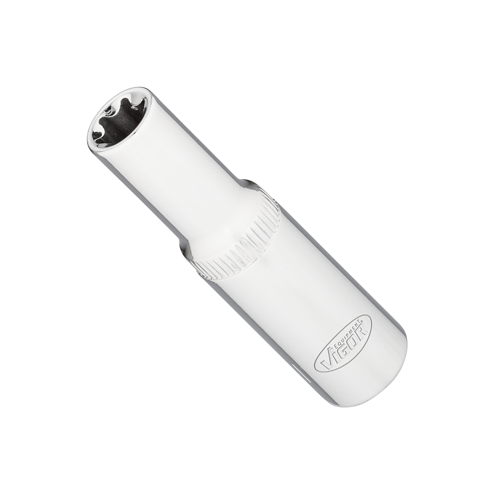 VIGOR T nástrčná hlavice ∙ dlouhá ∙ V7014-11 ∙ 3/8 palce (10 mm) čtyřhran dutý ∙ Vnější profil TORX® ∙ Velikost E11