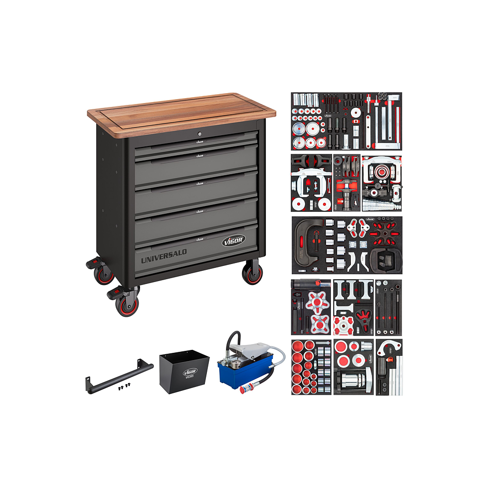 VIGOR Mobile Werkbank Series&nbsp;XL mit Spezialwerkzeug Sortiment ∙ V7030-XL ∙ 256-teilig ∙ Počet ks n&aacute;řad&iacute;: 256
