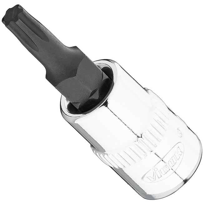 VIGOR T+ nástrčná hlavice ∙ V7037-IP20 ∙ 1/4 palce (6,3 mm) čtyřhran dutý ∙ Vnitřní profil TORX® plus ∙ Velikost T20+