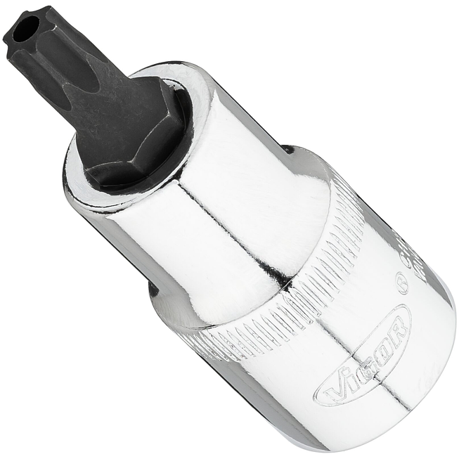 VIGOR T nástrčná hlavice ∙ V7055-T40H ∙ 1/2 palce (12,5 mm) čtyřhran dutý ∙ Profil Tamper Resistant TORX® ∙ Velikost T40H