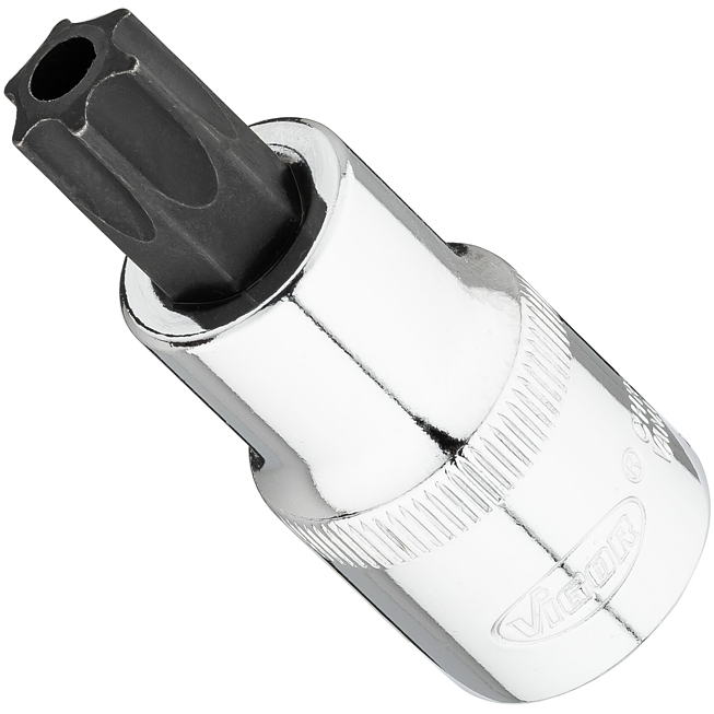VIGOR T n&aacute;strčn&aacute; hlavice ∙ V7055-T55H ∙ 1/2 palce (12,5 mm) čtyřhran dut&yacute; ∙ Profil Tamper Resistant TORX&reg; ∙ Velikost T55H