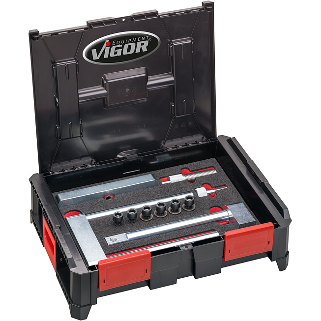 VIGOR Rozšiřující sada pro montáž kompaktních ložisek kol ∙ V7133N ∙ 16-dílný ∙ Počet ks nářadí: 16
