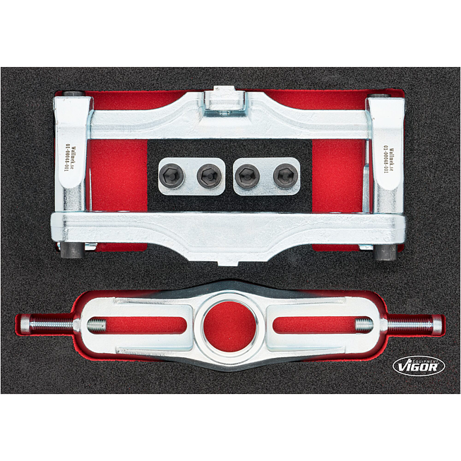 VIGOR Kompletní vytlačovací sada pro brzdové kotouče ∙ V7154 ∙ 5-dílný ∙ Počet ks nářadí: 5