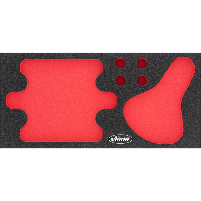 VIGOR Vložka z měkké pěny ∙ prázdná ∙ V7267-L ∙ d x š x v: 393 mm x 282 mm x 35 mm