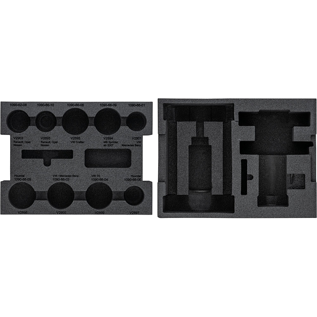 VIGOR Vložka z měkké pěny ∙ prázdná ∙ V7857-L ∙ d x š x v: 393 mm x 282 mm x 35 mm